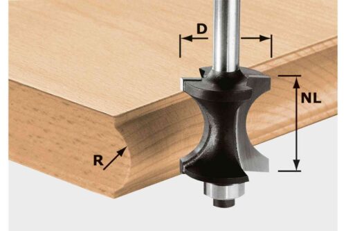 Festool pusinė apvalinimo freza HW S8 D30/28