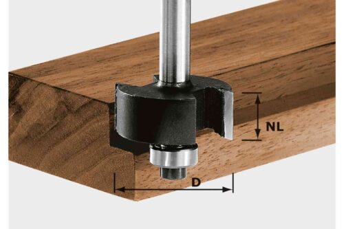 Festool  griovelių ketvirčiui išimti HW S8 D31,7/NL 12,7