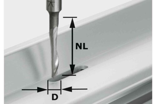 Festool aliuminio freza HS S8 D5/NL23