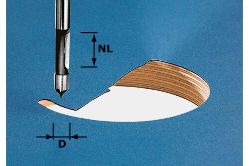 Festool įsigręžianti freza HW S8 D8/19