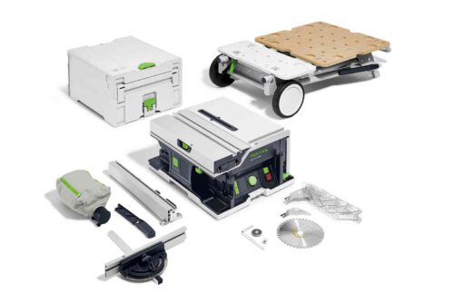 Festool  akumuliatorinis stalinis diskinis pjūklas CSC SYS 50 EBI-Basic-Set
