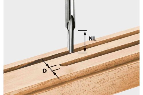 Festool pirštinė griovelių freza HS S8 D 3/8